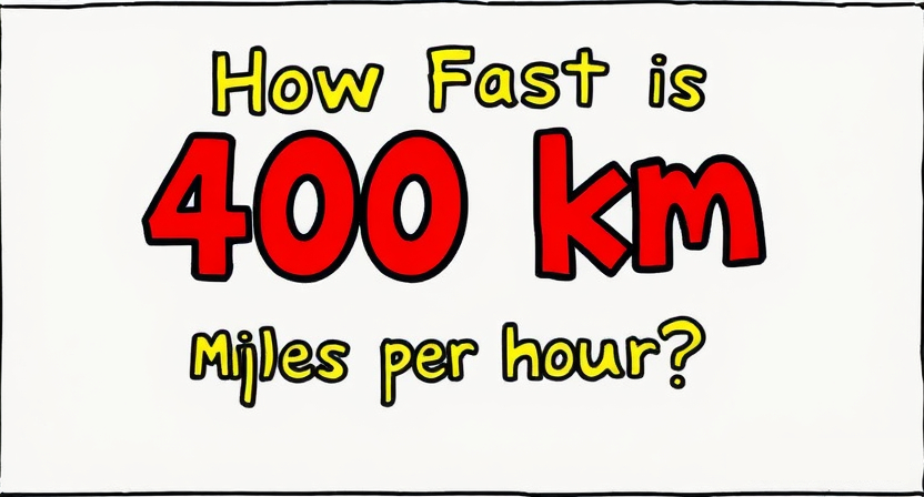 How Fast is 400 km in miles per hour?